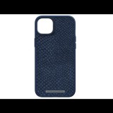 Njord byELEMENTS Salmon Leather MagSafe iPhone 14 Plus tok kék (NA42SL01) (NA42SL01) - Telefontok