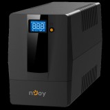 nJoy Horus Plus 600 szünetmentes tápegység (UPS) Vonal interaktív 0,6 kVA 360 W 2 AC kimenet(ek)