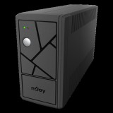 nJoy Keen 800 szünetmentes tápegység (UPS) Vonal interaktív 0,8 kVA 480 W 2 AC kimenet(ek)