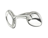 Njoy L - nagy fém anál plug (ezüst)