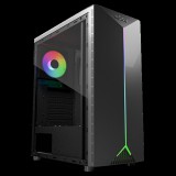 NJOY Számítógépház -  ANIL (fekete, ablakos, ATX, 1x12cm, 2xUSB2.0, 1x USB3.0)