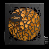 nJoy Titan+ 750 750 W 20+4 pin ATX Fekete, Narancssárga számítógép tápegység