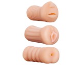 NMC XXX To GO Juicy szett (3db) - műpunci, száj, popsi maszturbátor