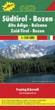 No 1. - Dél-Tirol - Bozen Top 10 Tipp autótérkép - f&b AK 0611