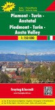 No 8. - Piemont: Torino - Aosta-völgy Top 10 Tipp autótérkép - f&b AK 0619