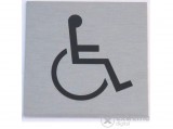 No name Alumínium, öntapadós információs tábla, mozgássérült szimbólum
