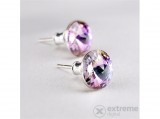 No name Crystals from Swarovski® 1 kristályos fülbevaló, ametiszt lila