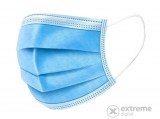 No name Háromrétegű szájmaszk készlet, 50db/csomag, egyhasználatos, kék