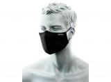 No name Kétrétegű antimikrobiális maszk orrnyereg borítással, 25db, fekete