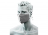 No name Kétrétegű antimikrobiális maszk orrnyereg borítással, 25db, heather szürke