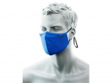 No name Kétrétegű antimikrobiális maszk orrnyereg borítással, 25db, royal kék