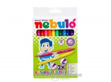No name Nebuló kétvégű filctoll készlet, 12 darabos