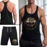 No pain No gain - gold (stringer trikó+rövidnadrág)