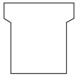 Nobo 1.5 T-kártya tervező táblához - Fehér