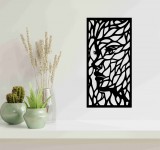 Női arc mintás lézervágott falikép – egyedi fali dísz