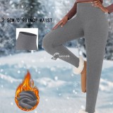 Női termo polár leggings, 2,5 cm-es derékbőséggel
