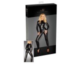 Noir - Fényes, hosszúujjú overál (fekete)