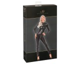 Noir - kígyóbőr mintás, hosszú overál (fekete)