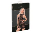 Noir - rózsás, ujjatlan miniruha (fekete)