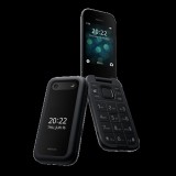 Nokia 2660 4g flip ds, black domino mobiltelefon