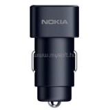 Nokia DC-301, 2 USB, 2.4A Fekete autós töltőfej (1A21M0E00VA)