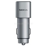 Nokia DC-801 Fast Stylish Mobile Charger 2XUSB Qualcomm 3.0,  (silver) (1A21M9600VA)