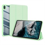 Nokia T20 (10.4), mappa tok, Trifold, légpárnás sarok, közepesen ütésálló, átlátszó hátlap, Dux Ducis Toby, zöld (117151) - Tablet tok