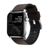 Nomad Active Strap Pro Brown, silver - Apple Watch Ultra 49mm 8/7 45mm/6/SE/5/4 44mm/3/2/1 42mm NM1A4mSNW0