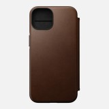 Nomad Leder MagSafe Folio-Hülle für Apple iPhone 14, Dunkelbraun