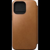 Nomad Modern Leather Folio iPhone 15 Pro Max flip tok, angol barna (NM01634485)