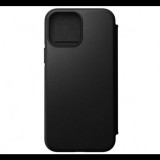 Nomad Rugged MagSafe Apple iPhone 13 Pro Max bőr flip tok, fekete (NM01079385) (NM01079385) - Telefontok
