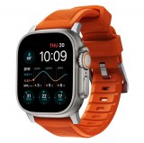 Nomad Rugged Strap, orange/silver - Apple Watch Ultra (49mm) 8/7 (45mm)/6/SE/5/4 (44mm)/3/2/1 (42mm) NM01287285