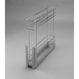 NOMET Fékes, alsószerelésű fémrács, 2 részes, 150 mm, króm