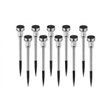 Noname 10db Vezeték nélküli Napelemes Hideg fehér LED lámpa kerti lámpa fényérzékelős - 10db Led SB-1S...