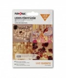 Noname 20 LEDes fényfüzér melegfehér 2m elemes 625403