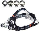 Noname 200w Fejlámpa 2db Akkumulátorral Cree Led - BL-2133B