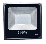 Noname 200W SMD LED reflektor fényvető hideg fehér SLIM Szabadtéri spotlámpa IP66