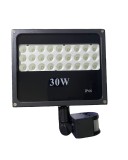 Noname 30W SMD LED PIR mozgásérzékelős Speciális reflektor fényvető hideg fehér SLIM Kültéri spotlámpa I...