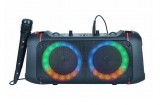 Noname 4" x 2 Bluetooth LED hangszóró Akkus,Mp3,Rádió,USB, TF/micro SD kártya, AUX - HF2175