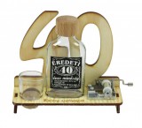 Noname 40. Születésnapra pálinkás zenélő szett 0,1l - Tréfás Pálinkás szett