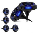 Noname 4db Vezeték nélküli Napelemes 8+4db LED lámpa kerti lámpa fényérzékelős - 8+4 Led Disk