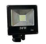 Noname 50W SMD LED mozgásérzékelős reflektor fényvető hideg fehér SLIM Szabadtéri spotlámpa IP66 - A...