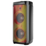Noname 8" x 2 Bluetooth hangszóró LED, Akkus,Mp3,Rádió,USB, TF/micro SD kártya, AUX, Távirányító, M...