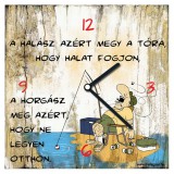 Noname A halász azért megy a tóra-új - Tréfás falióra