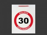 Noname Ajándéktasak Boldog 30. Szülinapot nagy 26x12,5x32cm 6130044