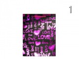 Noname Ajándéktasak I love you fényes közép 18x8x25cm 2féle 7240