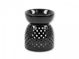 Noname Aromalámpa fekete áttört 12cm 144396