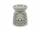 Noname Aromalámpa szürke áttört 12cm 144337