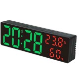 Noname Big Design Digitális Led óra, ébresztőóra, hőmérséklet és páratartalom kijelzéssel 23cm - DS-3818...