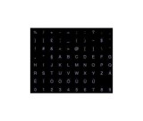 Noname Billentyűzet Matrica Fekete Alapon Fehér Magyar
